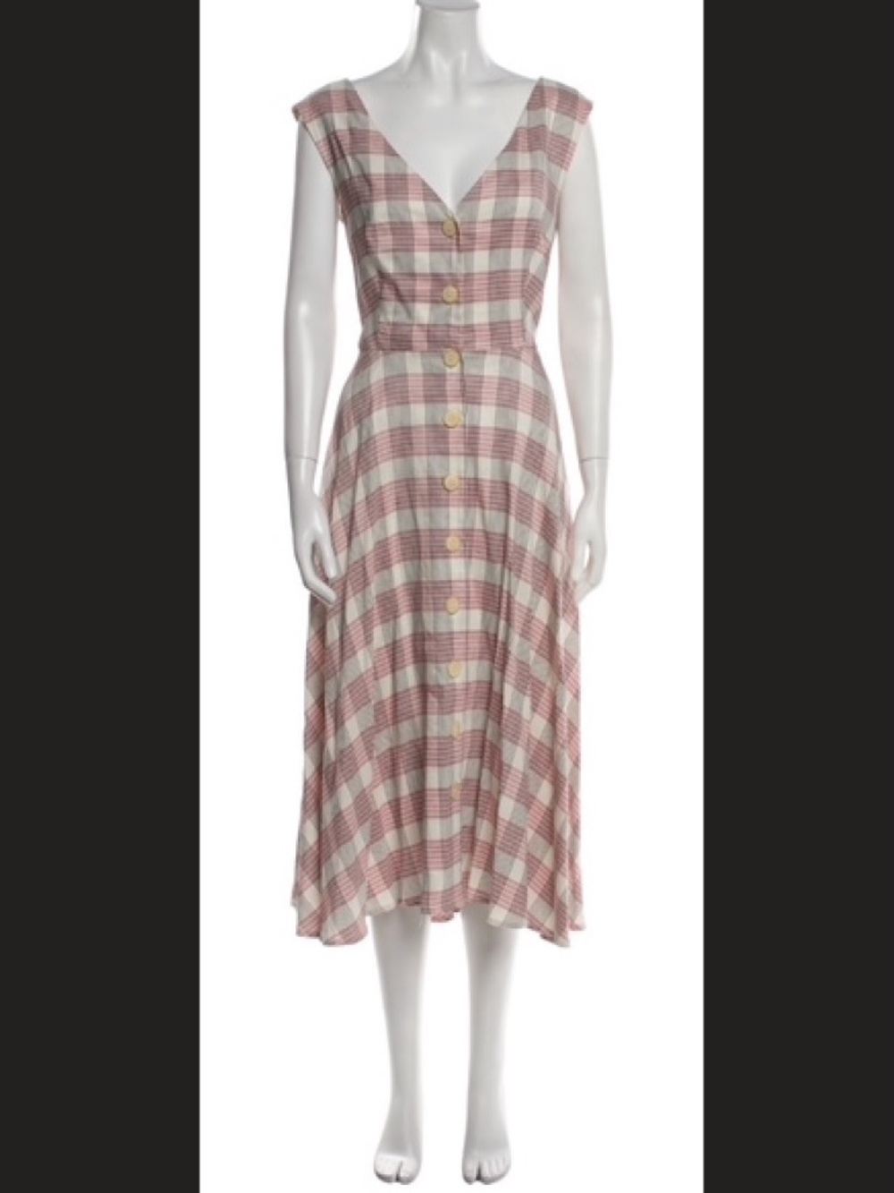 Veronica Beard Plaid Lined Sundress w/ Pockets 12